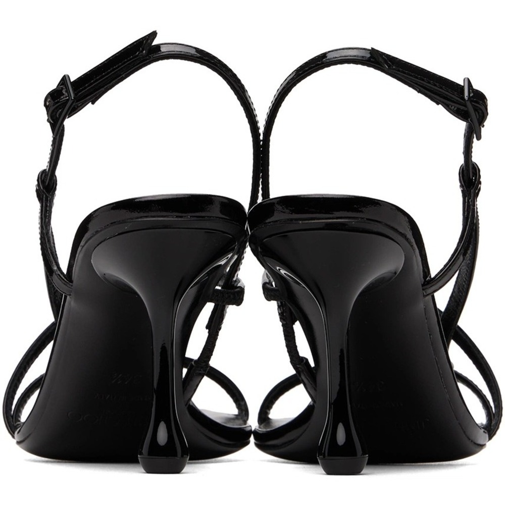 Jimmy Choo NEW Black Etana 80 Heeled Sandals Women's Size 36.5 - Picture 5 of 14
